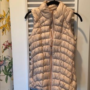 Sand Athleta Down Puffer Vest